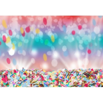 party backdrop Vinyl cloth High quality Computer print Colorful Polka Dot Carnival Bokeh photography backgrounds