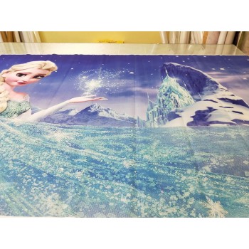 5x7ft HUAYI Birthday Party Photography Newborn Backdrop for Frozen Dessert table Cartoon Background D-8309