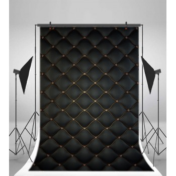 Laeacco Leather Pattern Diamonds Luxury Headboard Photography Backgrounds Customized Photographic Backdrops For Photo Studio