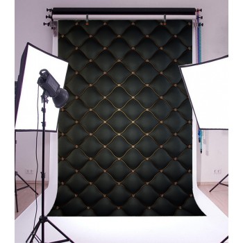 Laeacco Leather Pattern Diamonds Luxury Headboard Photography Backgrounds Customized Photographic Backdrops For Photo Studio