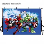Comics Superhero Avengers Iron Man Photography Backdrop children show Birthday Photo customized Prop Studio Backdrop Background