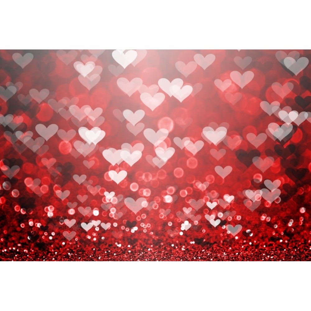 Laeacco Love Heart Glitter Light Bokeh Valentines Day Photography Backgrounds Customized Photographic Backdrop For Photo Studio