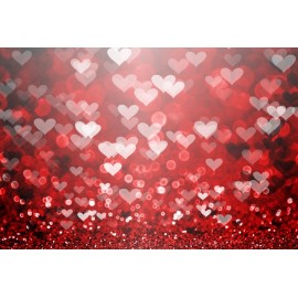 Laeacco Love Heart Glitter Light Bokeh Valentines Day Photography Backgrounds Customized Photographic Backdrop For Photo Studio