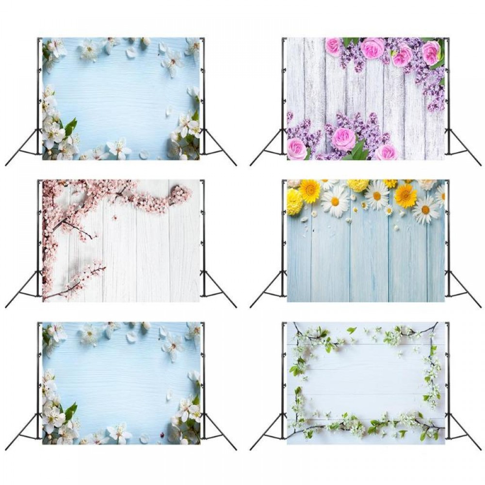 Photography Backdrop Newborn Wood Floor Photo Background Baby shower Small Fresh Flower Backdrop for Photo Studio Props