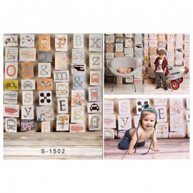 5x7ft Seamless Vinyl cloth and No wrinkle Washable Polyester Photography Backdrops Computer Printing Background S-1502