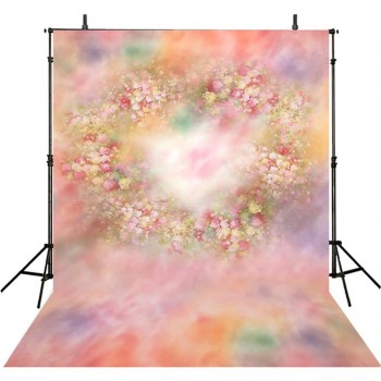 Pastel Watercolor Backdrop for Baby Newborn Photography Printed Flowers Kids Children Girls Bokeh Floral Photo Studio Background