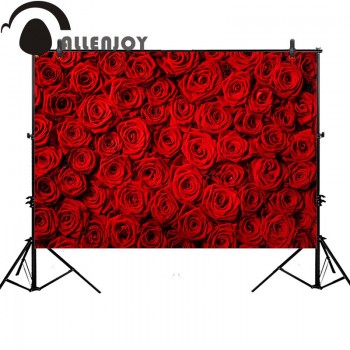 Allenjoy red rose background for photo studio flower wedding Valentines backdrop photophone photobooth professional photo prop