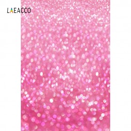 Laeacco Pink Glittering Light Bokeh Baby Newborn Photography Backgrounds Customized Photographic Backdrops For Photo Studio