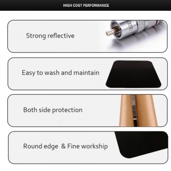 Black Board Plastic Board Beautiful Acrylic White Black Background Studio Glass Product Photo Display Reflection Board
