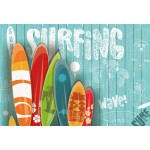 Laeacco Planks Wall Summer Surfing Colorful Surfboard Scene Baby Photographic Backgrounds Photography Backdrops For Photo Studio