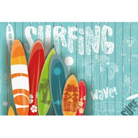 Laeacco Planks Wall Summer Surfing Colorful Surfboard Scene Baby Photographic Backgrounds Photography Backdrops For Photo Studio