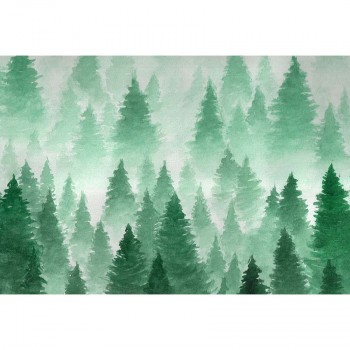 Watercolor Christmas Tree Backdrop Photography Green Forest Photo Background Baby Portrait Photobooth Decorations Banner