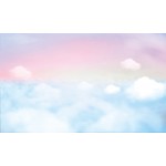 HUAYI Photography Backdrop Baby Birthday Background Light Colors White Cloud Backdrop for Photo Studio XT-7261