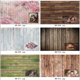 Wooden Board Planks Texture Portrait Grunge Photo Background Customized Photography Backdrops For Photo Studio