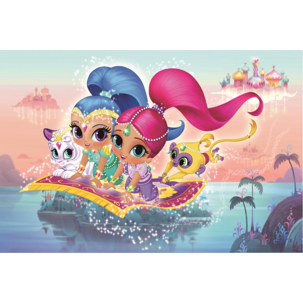 SHANNY Vinyl Custom Photography Backdrops Prop Shimmer and shine Cartoon Theme Photography Background SS-00028