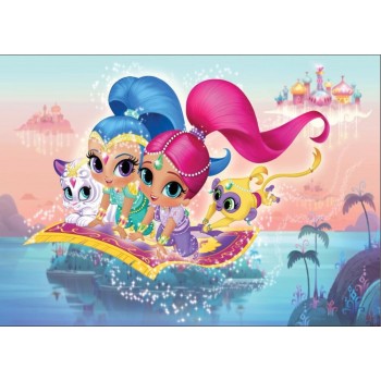 SHENGYONGBAO Art Cloth Custom Photography Backdrops Prop Shimmer and shine Cartoon Theme Photography Background SS-00028