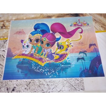 SHENGYONGBAO Art Cloth Custom Photography Backdrops Prop Shimmer and shine Cartoon Theme Photography Background SS-00028