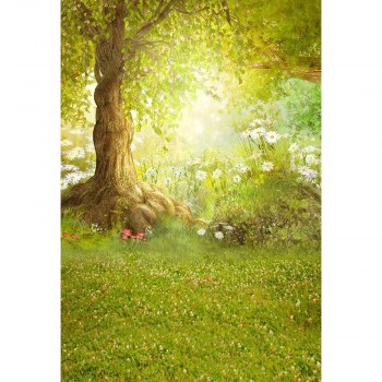 MEHOFOTO photographic background spring scenic Meadow flower tree forest backdrops children background for photo studio