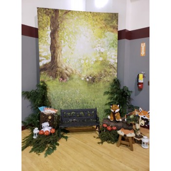 MEHOFOTO photographic background spring scenic Meadow flower tree forest backdrops children background for photo studio