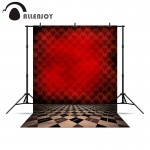 Allenjoy photography backdrops Red hearts poker plaid floor vintage backgrounds for photo studio new Year