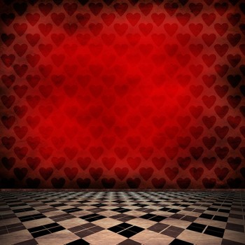 Allenjoy photography backdrops Red hearts poker plaid floor vintage backgrounds for photo studio new Year