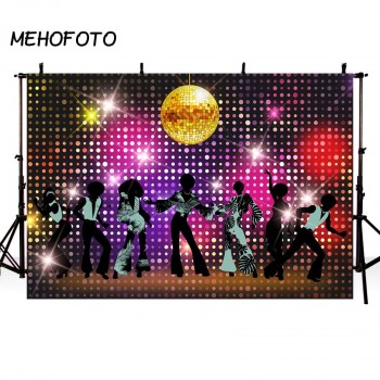 80s 90s Disco Club Party Dance Spot Light Music Sparkle Custom Banner Photo Backdrop photography background Decorations props