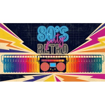 80s Hip Hop Photography Backdrop Colorful Party Decoration Photo Background for 8oth Vinyl Photo Booth Backdrops XT-7315