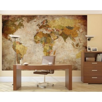 SHENGYONGBAO Art Cloth Digital Printed Backdrops for Photography  World map wall theme Photo Studio Background SJD-2007