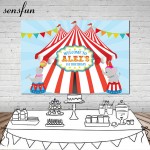 Sensfun Carnival Circus Party Photography Backdrop Bunting 1st Birthday Party Backgrounds Photocall Vinyl