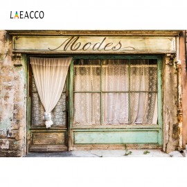 Laeacco Old Rural House Lace Decor Curtain Window Porch Party Scenic Photo Backgrounds Photographic Backdrops For Photo Studio