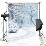 MEHOFOTO Christmas Vinyl Photography Background Snowscape New Fabric Flannel Backdrops for Children photo studio ST529