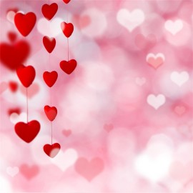 Laeacco Love Hearts Light Bokeh Valentine Photography Backgrounds Customized Photographic Backdrops For Photo Studio