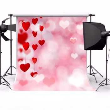 Laeacco Love Hearts Light Bokeh Valentine Photography Backgrounds Customized Photographic Backdrops For Photo Studio