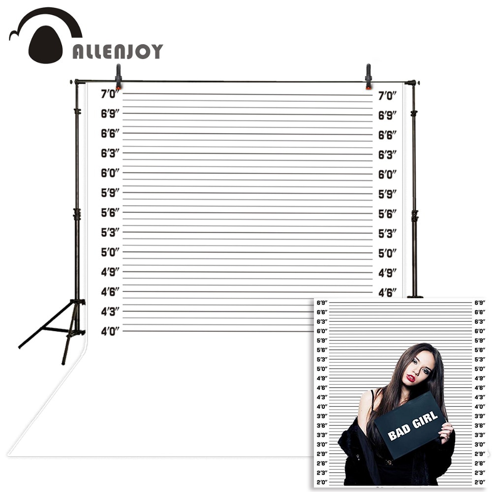 Allenjoy Photography background police up line Bachelorette Party Mugshots Game Mug shot backdrop custom made any size any style