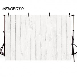 MEHOFOTO Wood Wall Background for Photography White Wooden Board Baby Photo Backdrop Photobooth Photo Studio Props