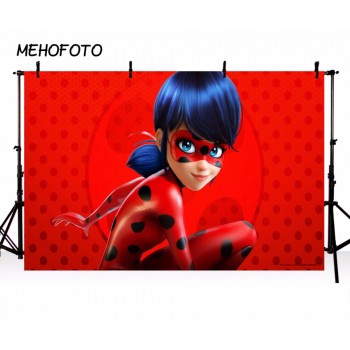 MEHOFOTO Cartoon TV-show Character Vinyl Photography Backdground Miraculous Ladybug Children Backdrops Studio Banner ZR-353