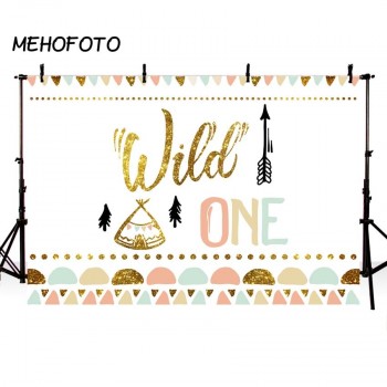 MEHOFOTO Wild One Birthday Party Photography Backdrops children custom Dessert Table banner Photo Background Printed Backdrop