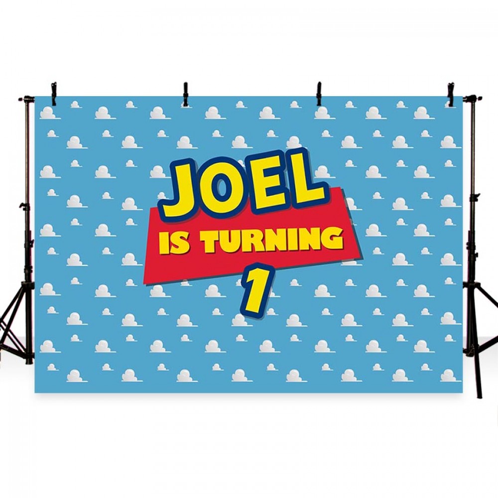 Photography backdrop custom Toy Story Themed Jessie Invitation Party Cloud Children birthday banner Custom Photo Studio Backdrop