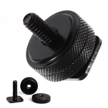 1/4\ 3/8 Tripod Screw to Flash Hot Shoe Mount Adapter For DSLR SLR on Hotshoe Studio Accessory Screw
