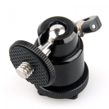 For Camera Tripod LED Light Flash 1pc High Quality Tripod Bracket Holder Mount 1/4 Hot Shoe Adapter Cradle Ball Head Mayitr