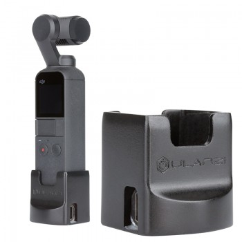 Ulanzi OP-2 Tripod Mount Adapter for DJI Osmo Pocket Accessories Handheld Gimbal Base w 1/4 Screw USB Type-C Charing Port