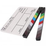 Director Video Scene Clapperboard Clapper Board Acrylic Dry Erase Director TV Movie Film Action Slate Clap Handmade Cut Prop