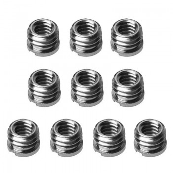 Professional 10 Pcs 1/4 Male to 3/8 Convert Screw Adapter For Tripod Monopod Ballhead DSLR SLR Camera Accessories