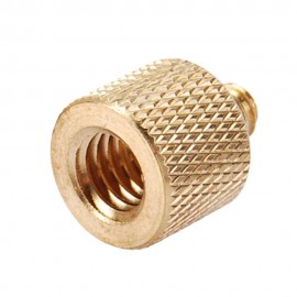 HONGDAK 3/8 Inch Female To 1/4 Inch Male Tripod Thread Reducer Adapter Brass Copper