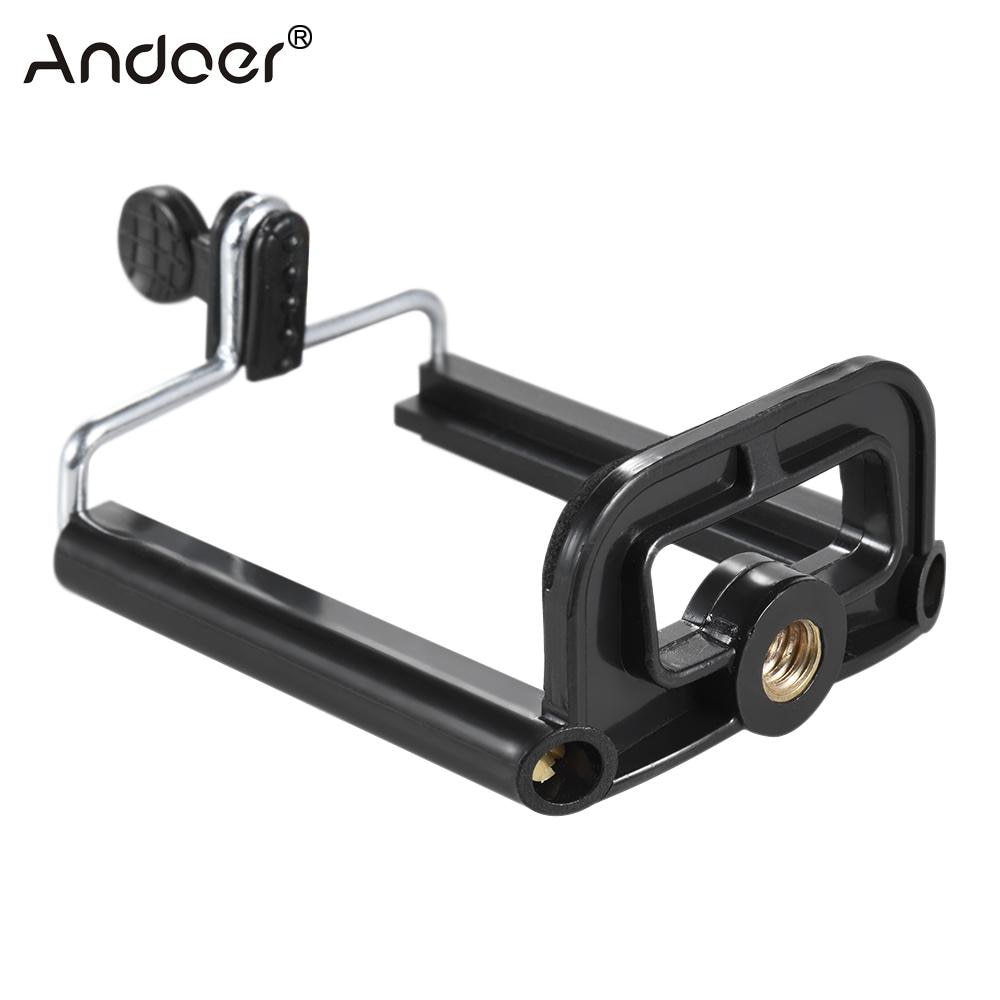 Universal Smartphone Clip Holder Mount Bracket Adapter for Mobile Phone Camera Cell Phone Tripod Stand Mount Adapter Monopod