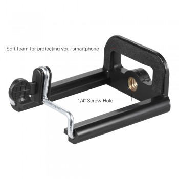 Universal Smartphone Clip Holder Mount Bracket Adapter for Mobile Phone Camera Cell Phone Tripod Stand Mount Adapter Monopod
