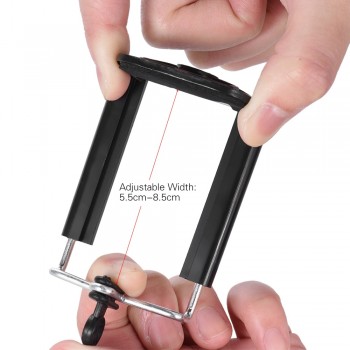 Universal Smartphone Clip Holder Mount Bracket Adapter for Mobile Phone Camera Cell Phone Tripod Stand Mount Adapter Monopod