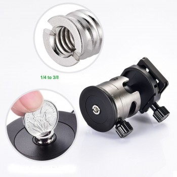 Centechia Adapter 1pcs Female 1/4 to Male 3/8 Convert Screw Adapter for Tripod Monopod Ballhead Camera DSLR SLR Accessories