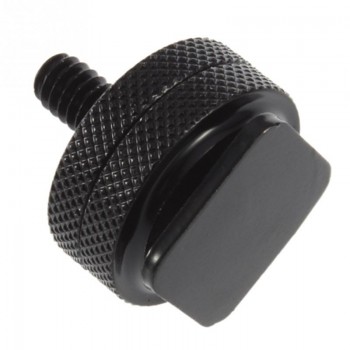 Black aluminum metal 1/4 3/8 adapter Tripod Screw to Flash Hot Shoe Mount Adapter For DSLR SLR on Hotshoe Studio Accessory