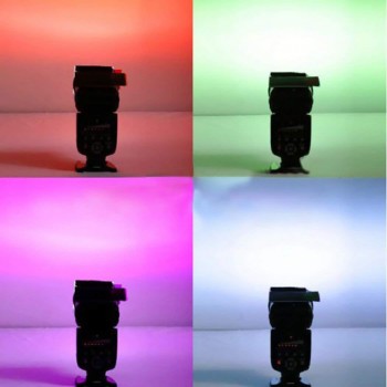 12 Colors Camera Flash Diffuse Gels Filter Transparent Color Balance Lighting Filter Kit for Photo Studio Camera Accessories